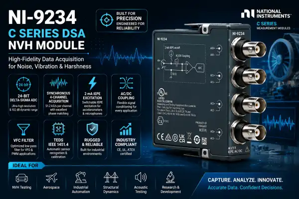 What Features Define a Premium NI-9234 C Series DSA NVH Module?